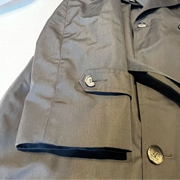 Botany 500 Men's Gray Trench Coat 40R - Picture 7 of 16